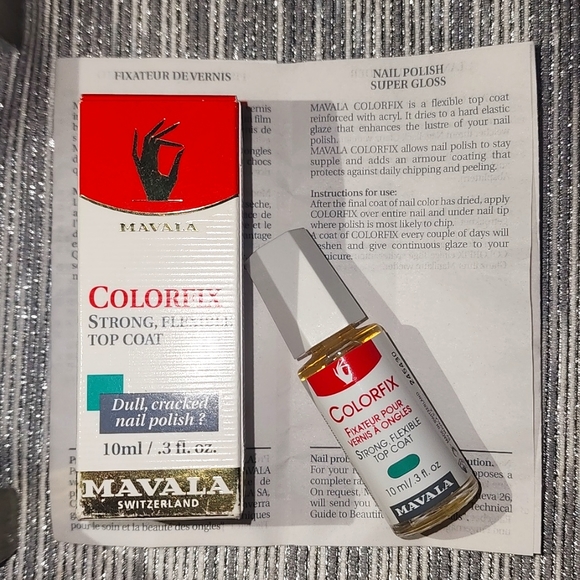 Mavala Switzerland Colorfix Strong, Flexible Top Coat Full Size .3-Fl. Oz - Picture 1 of 6